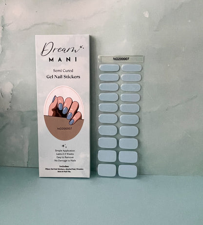 Serenity Blue Gel Nail Sticker Kit