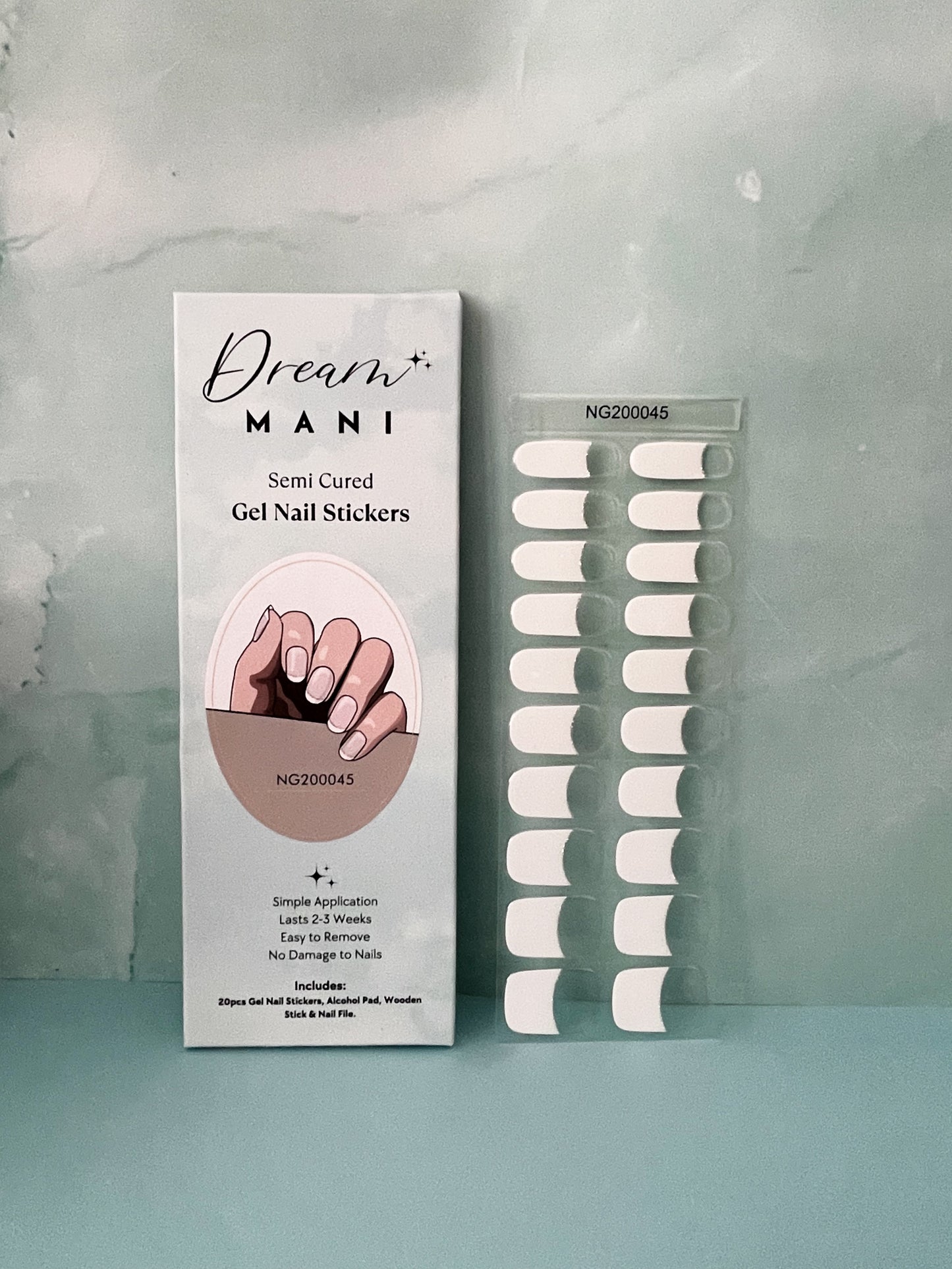 French Tip Gel Nail Sticker Kit